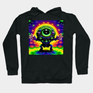 Alien Robot Psychedelic Martian Little Green Man Hoodie